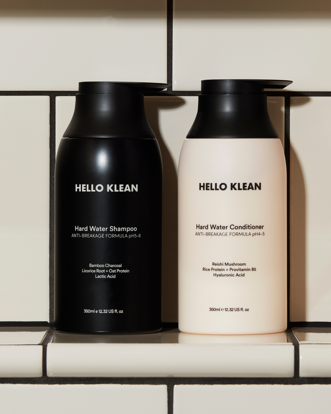 Hard water shampoo conditioner hello klean